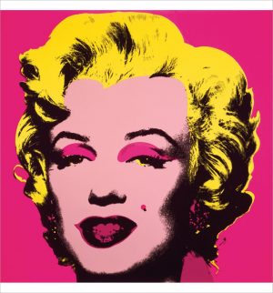 Marilyn Monroe (Marilyn), 1967 (hot pink) by Andy Warhol